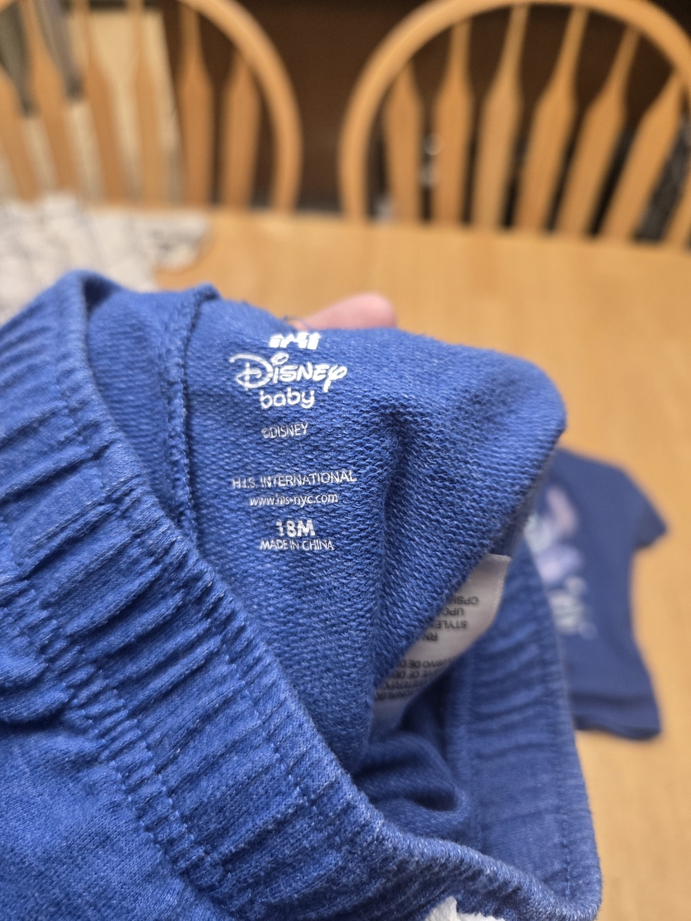 Disney Blue Stitch Short Sleeve Top & Shorts Pajama Set - Picture 4 of 6